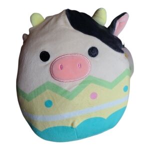 Squishmallows Easter Connor Cow 10" Farm Plush Stuffed Animal Toy Egg Tag Soft